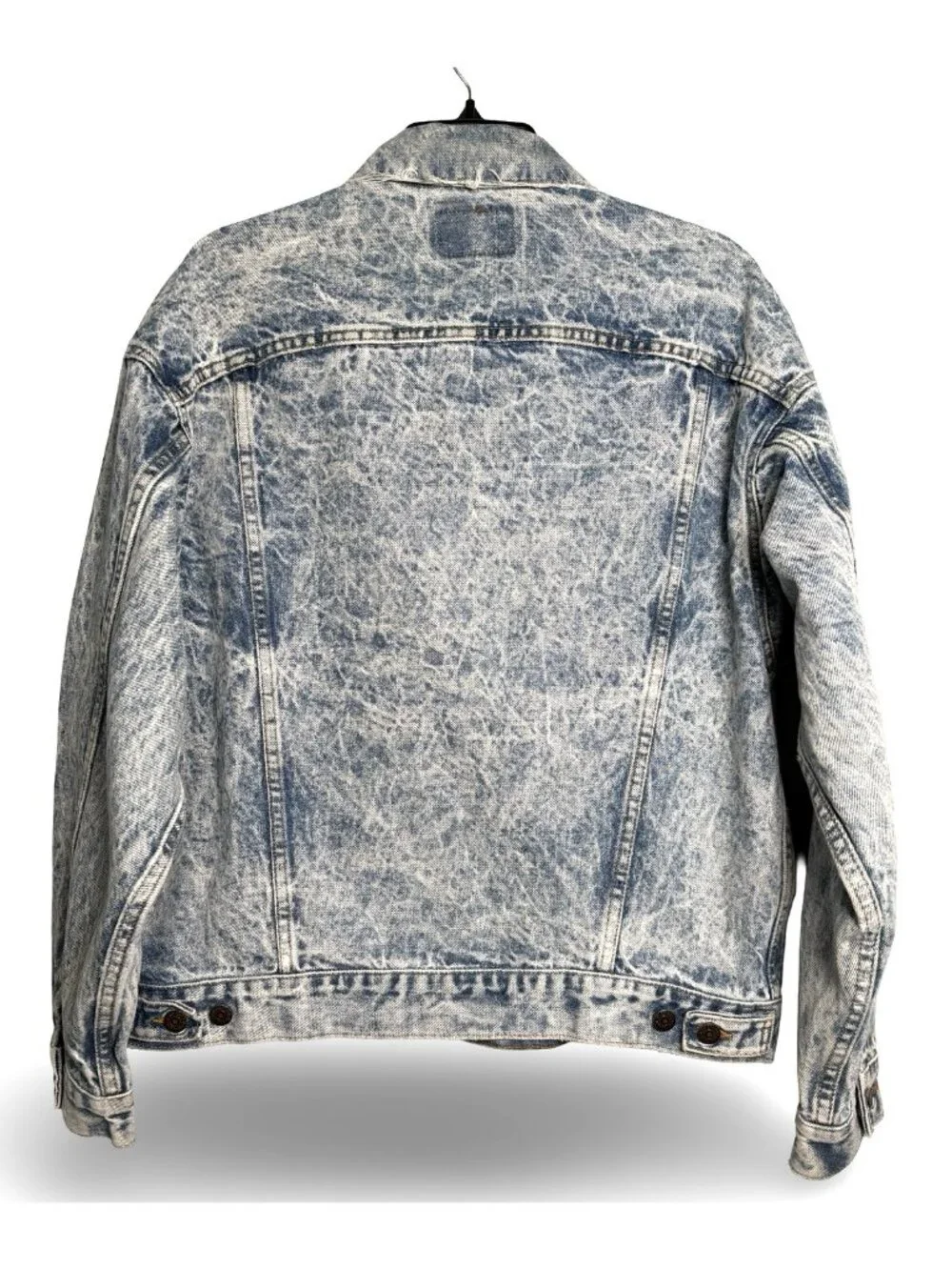 VTG 80s Levis Acid Wash Denim Trucker Jacket Mens L Made in USA 70507 0219 4 Pkt